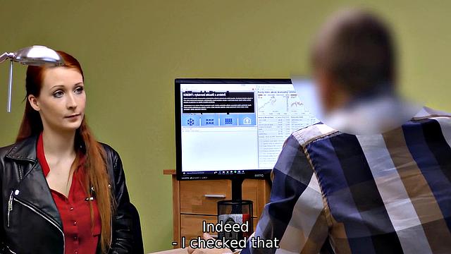 LOAN4K. Alluring redhead wants a vet clinic and knows how to get it