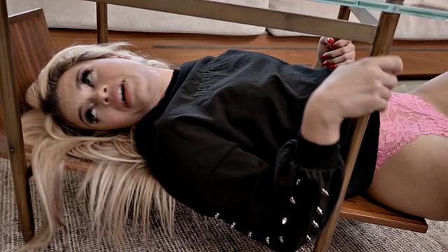 Stepteen dickriding taboo cock after getting unstuck