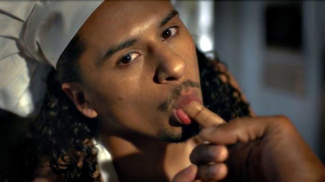 BBC barebacks his food fetish cook BF in the kitchen