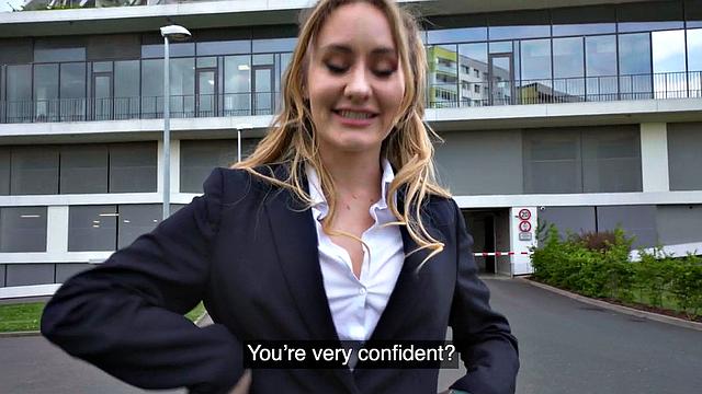 Picked up inked babe gets pussyrammed after blowjob