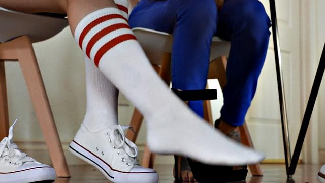 Transgender beauties in threesome fucked by black male dick