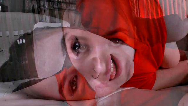 Real POV anal babe rides cock before sucking it