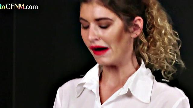 CFNM domina MILFS sucking sub while dirtytalking