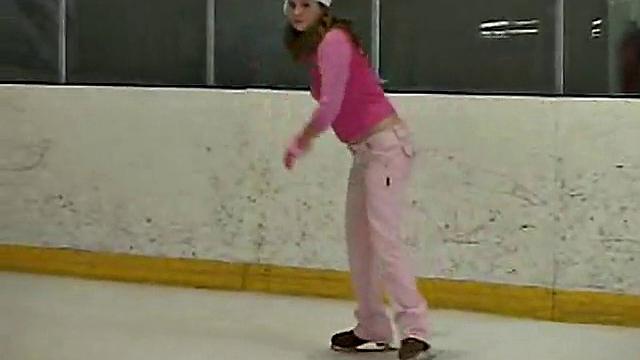 Little April And Her Solo Performance At The Skating Rink