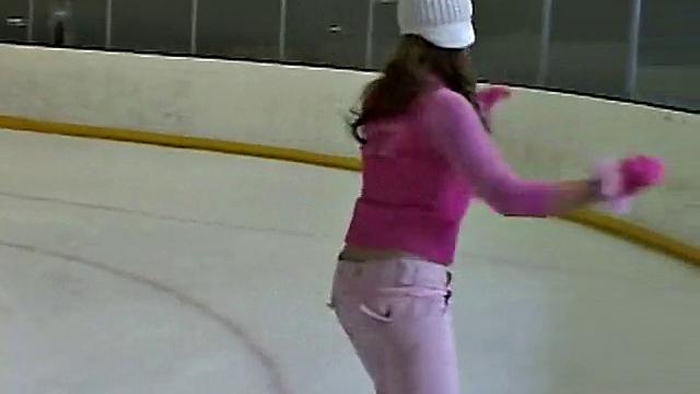 Little April And Her Solo Performance At The Skating Rink