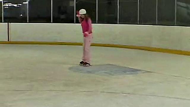 Little April And Her Solo Performance At The Skating Rink