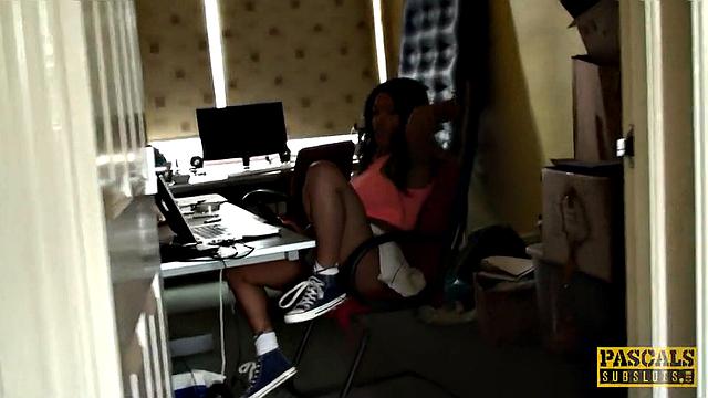 SPREVIEW: Babysitter Kiki Minaj punished for masturbating on the job