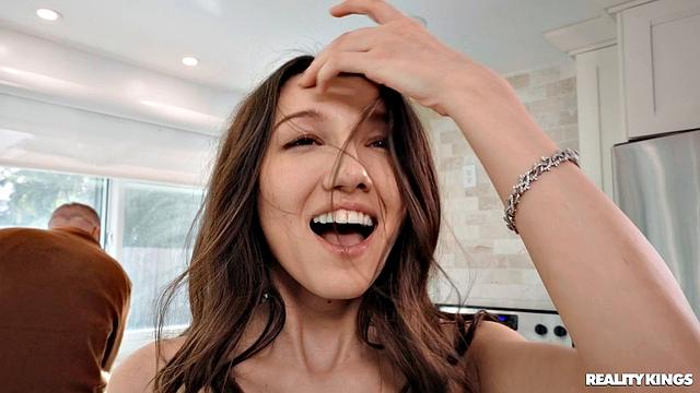 College Girl Gets Anal Dildo For Dinner