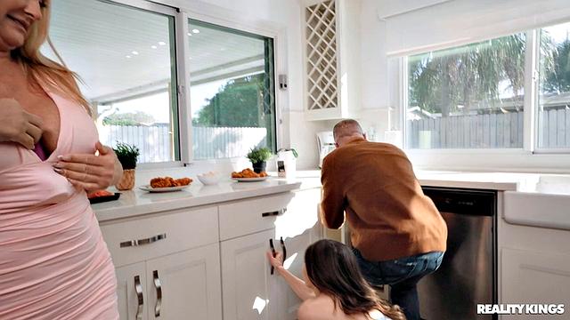 College Girl Gets Anal Dildo For Dinner