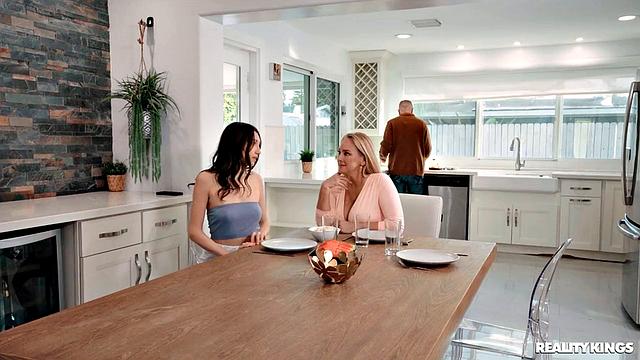 College Girl Gets Anal Dildo For Dinner