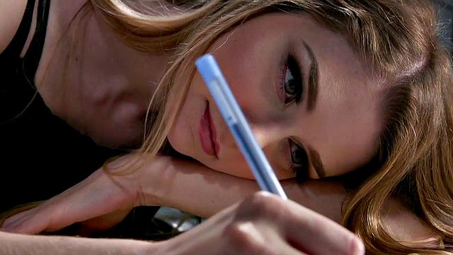 Busty lesbian sub dominated with dildo in bdsm