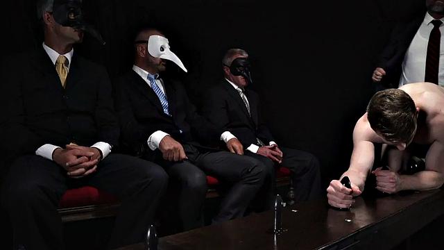 Religious master inspects apprentice