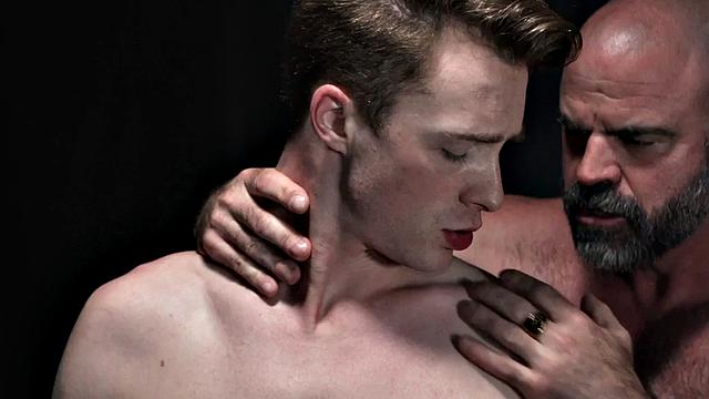 Religious master inspects apprentice