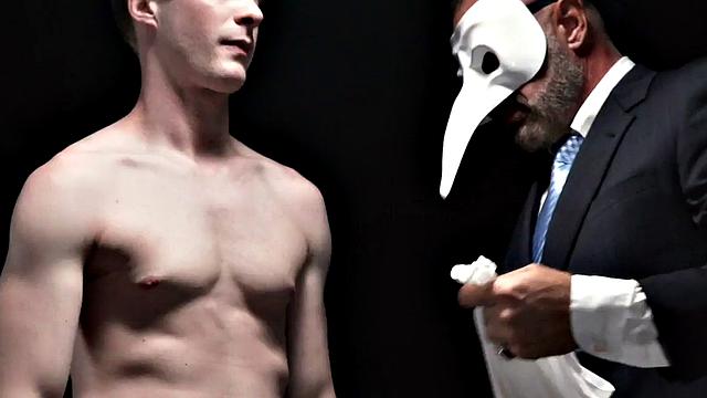 Religious master inspects apprentice