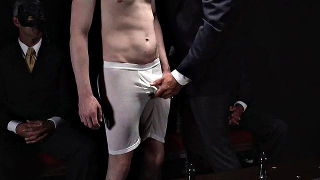 Religious master inspects apprentice