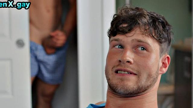 Straight jock rimming and fucking