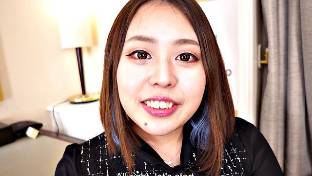 Office girl comes to an interview to become our model