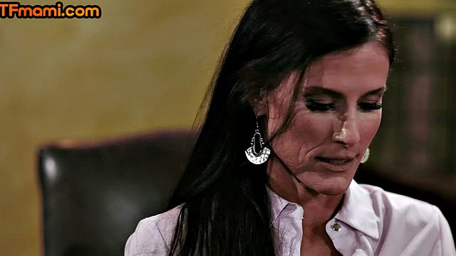 Busty taboo matures in 3some with stepcousin cock