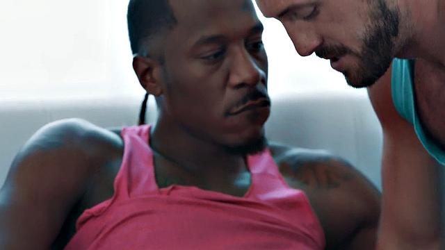 Huge bbc penetrates tight white butt after fellatio