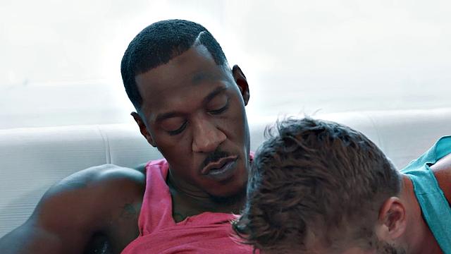 Huge bbc penetrates tight white butt after fellatio