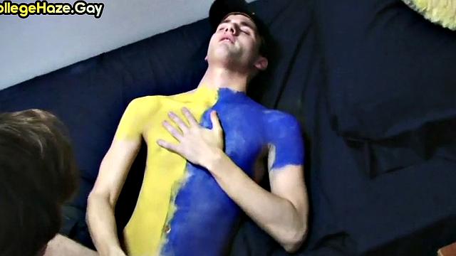 College straight guys assfucking for frat entrance