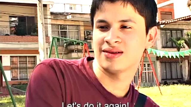 Roman wants Domingo to fuck his Latin ass and it isn't long before the twinks move indoors to do something about it. There, the two make out, as they quickly strip naked.