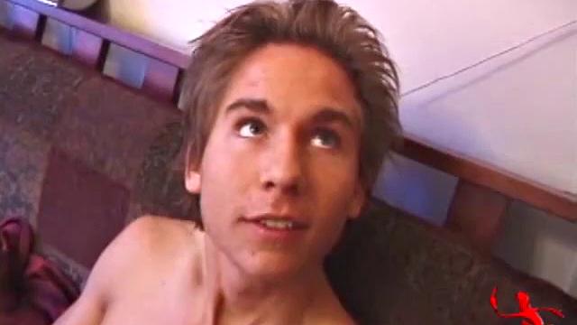 Brock Labelli is feeling a bit horny so he lubes up his stiff dick and begins stroking. But soon he ends up sucking on a crewmember's cock. Brock coaxes out a monster load from the guy, and then explodes his own messy nut. Short interview follows.