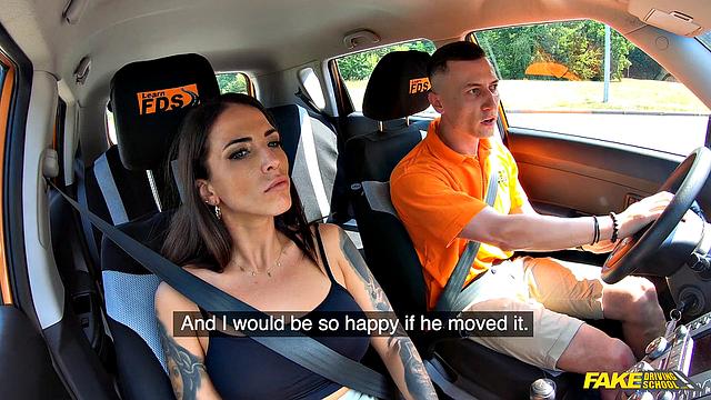 Spanish babe has hijacked lesson