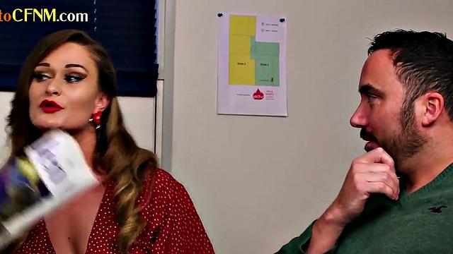 CFNM British MILFS give group BJ in waiting room