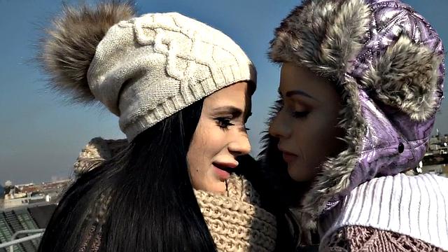 Lez perverted bae seduces dirty dyke in threesome sex