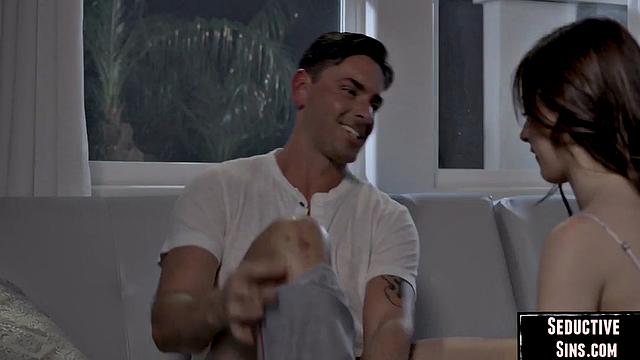 Petite babe get drilled by her lover