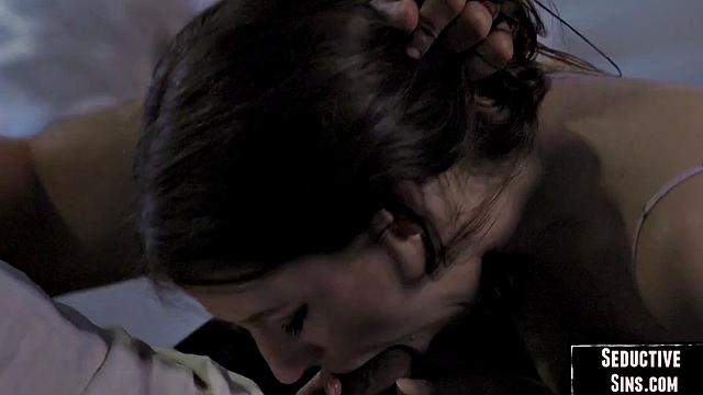 Petite babe get drilled by her lover