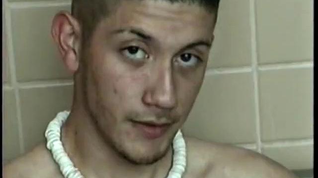 Straight boy Ethan needs to relieve the pressure. So, he goes into a public toilet to jack off.