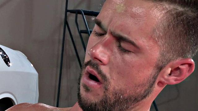 RagingStallion - Burly Greasemonkey Drills Jock