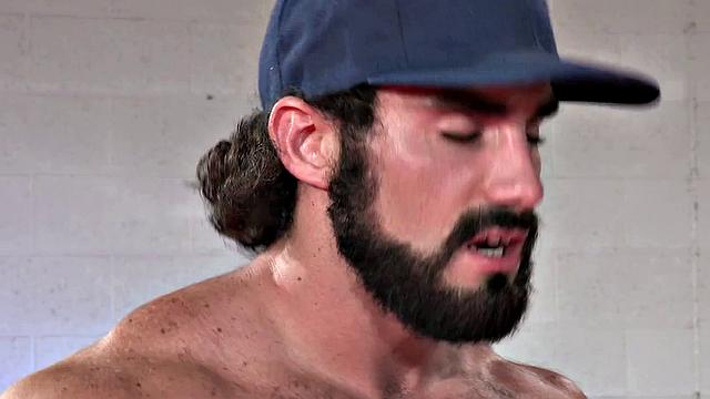 RagingStallion - Burly Greasemonkey Drills Jock