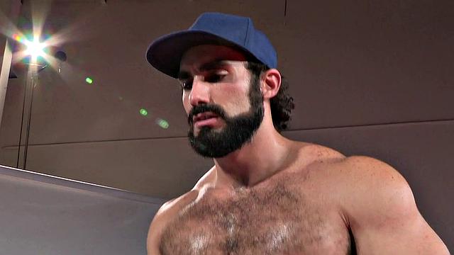 RagingStallion - Burly Greasemonkey Drills Jock