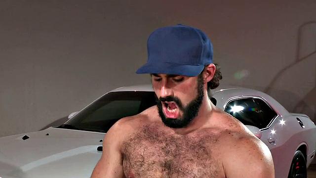 RagingStallion - Burly Greasemonkey Drills Jock