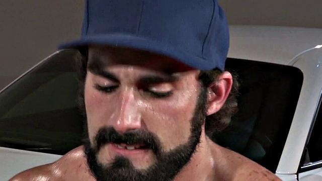 RagingStallion - Burly Greasemonkey Drills Jock