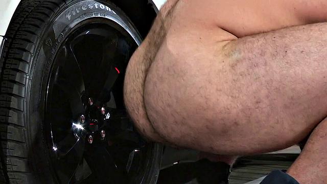 RagingStallion - Burly Greasemonkey Drills Jock