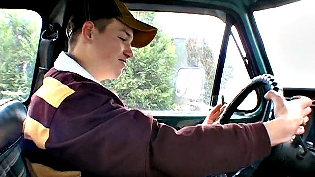 Jeremiah Gets Busy in His Truck!