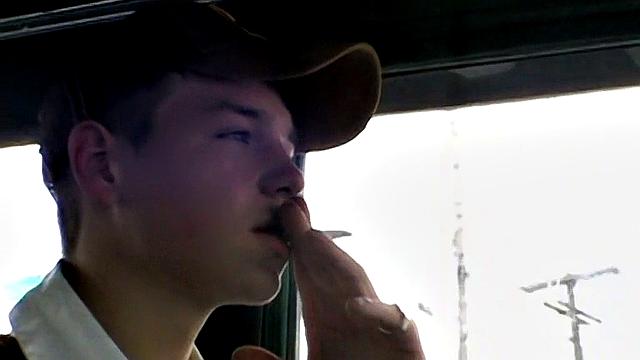 Jeremiah Gets Busy in His Truck!