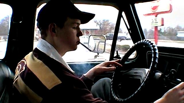 Jeremiah Gets Busy in His Truck!