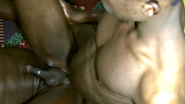 Naive amateur African twinks anal affair