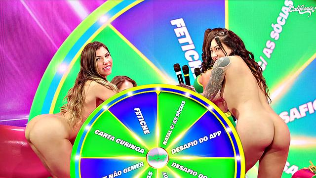 RAFAELA LIMA AND HER NAUGHTY FRIENDS DO AN ORGY ON A FAMOUS TV SHOW IN BRAZIL!
