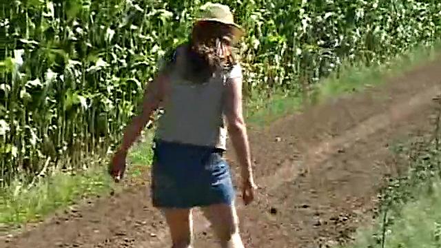 Sexy Little April Does A Little Gardening