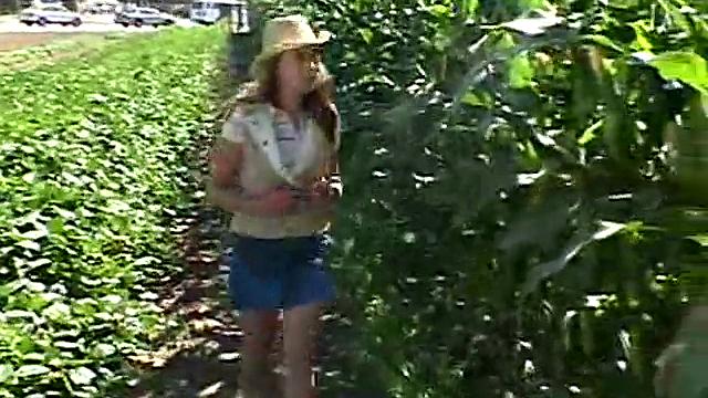 Sexy Little April Does A Little Gardening