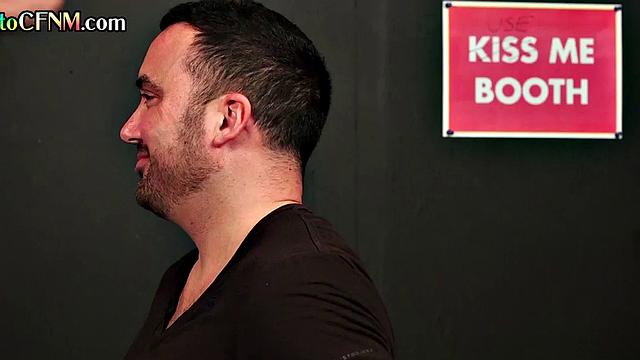 Partying amateurs tugging handcuffed guy