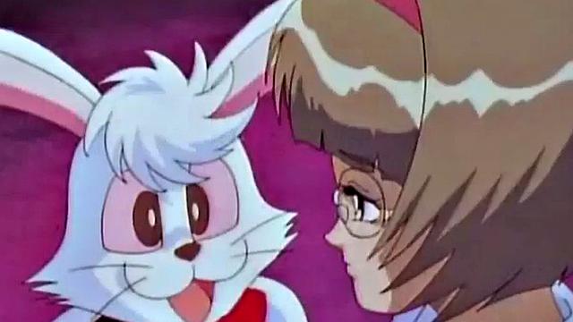 Японская пышногрудая красотка жадно принимает кулак в хентайном угаре