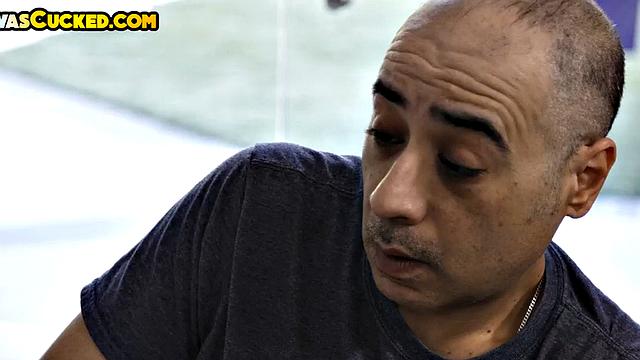 Cuckold watching wife with BBC