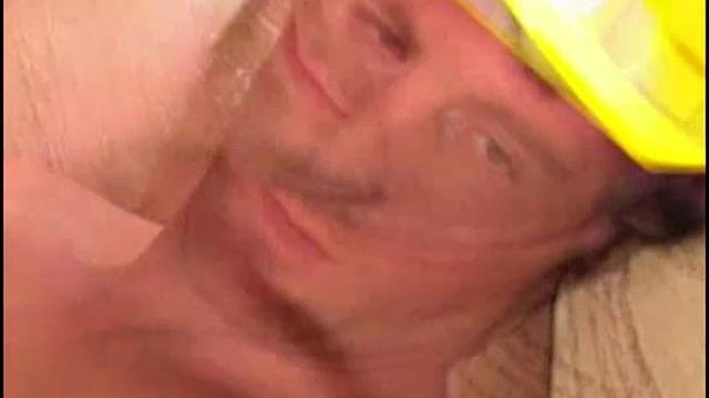 William strips down and takes a hard pounding at work